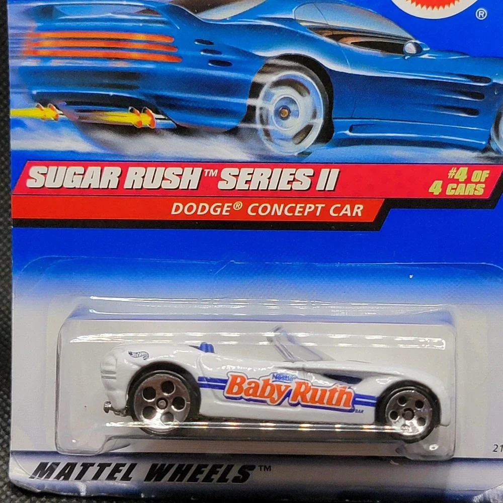 Hot Wheels Dodge Concept Car Sugar Rush Series II #972 New 1998 Baby Ruth #4/4